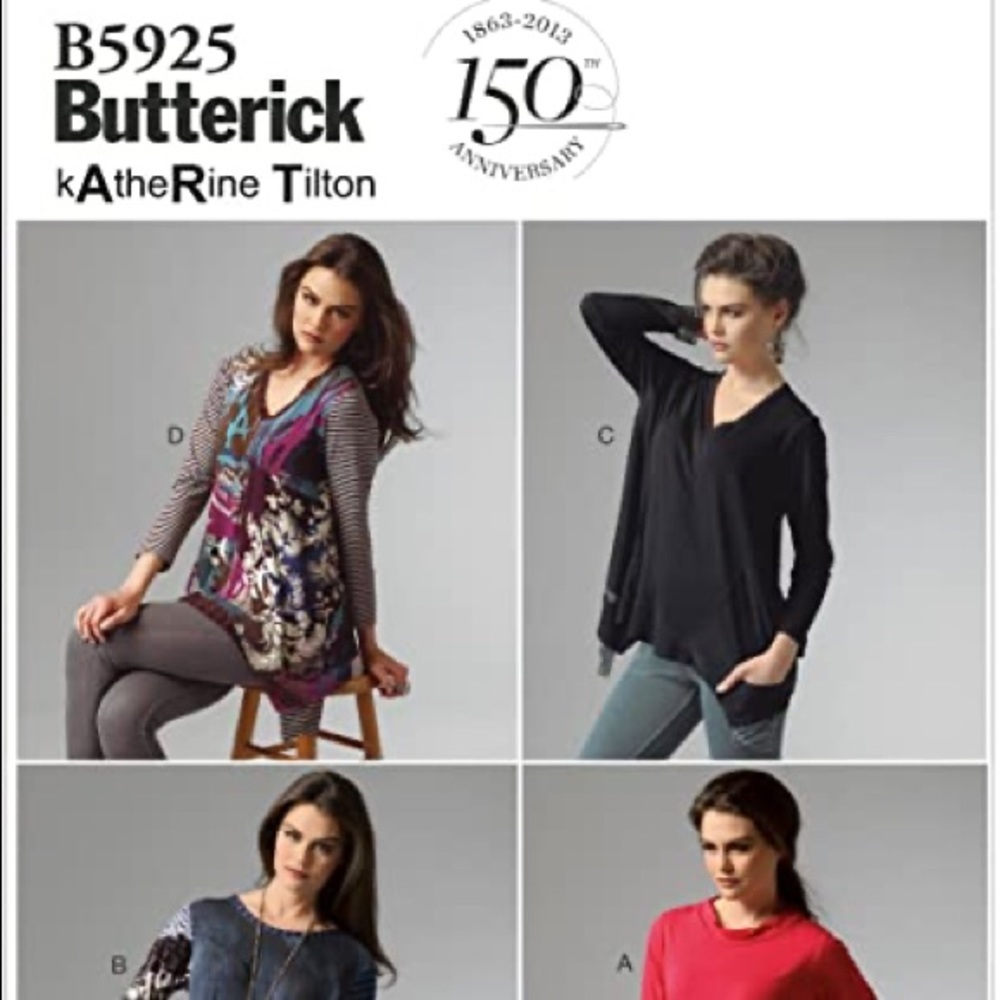Butterick 5925 sewing pattern Handkerchief Top